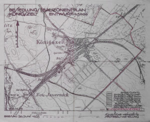 Besiedlung [Bauzonen] Plan) dla miejscowości Königszelt Jaworzyna Ślaska