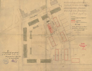 Plan budowy osiedla kolejowego Königszelt 1929