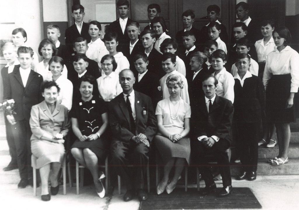 161. Fotografia – Klasa VII a, SP nr 2 w Jaworzynie Śląskiej, rok szkolny 1963/64