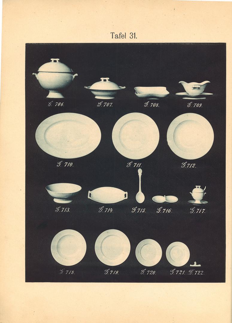 330. Reklama – Katalog Porzellanfabrik in Königszelt, 1895