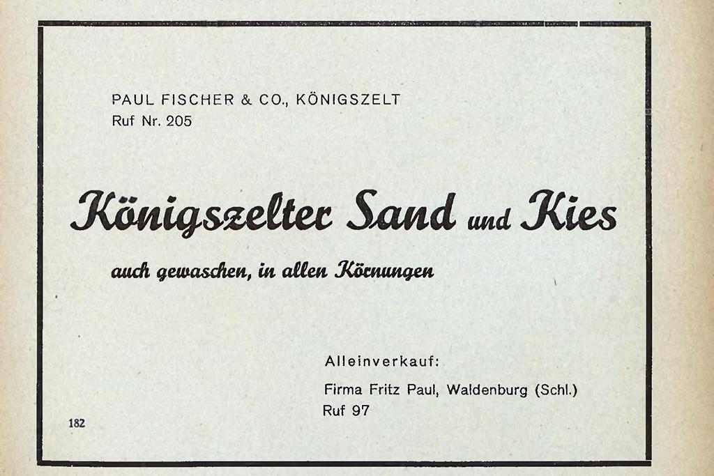 Fischer Paul & Co. Sand- und Kieswerke Jaworzyna Śląska