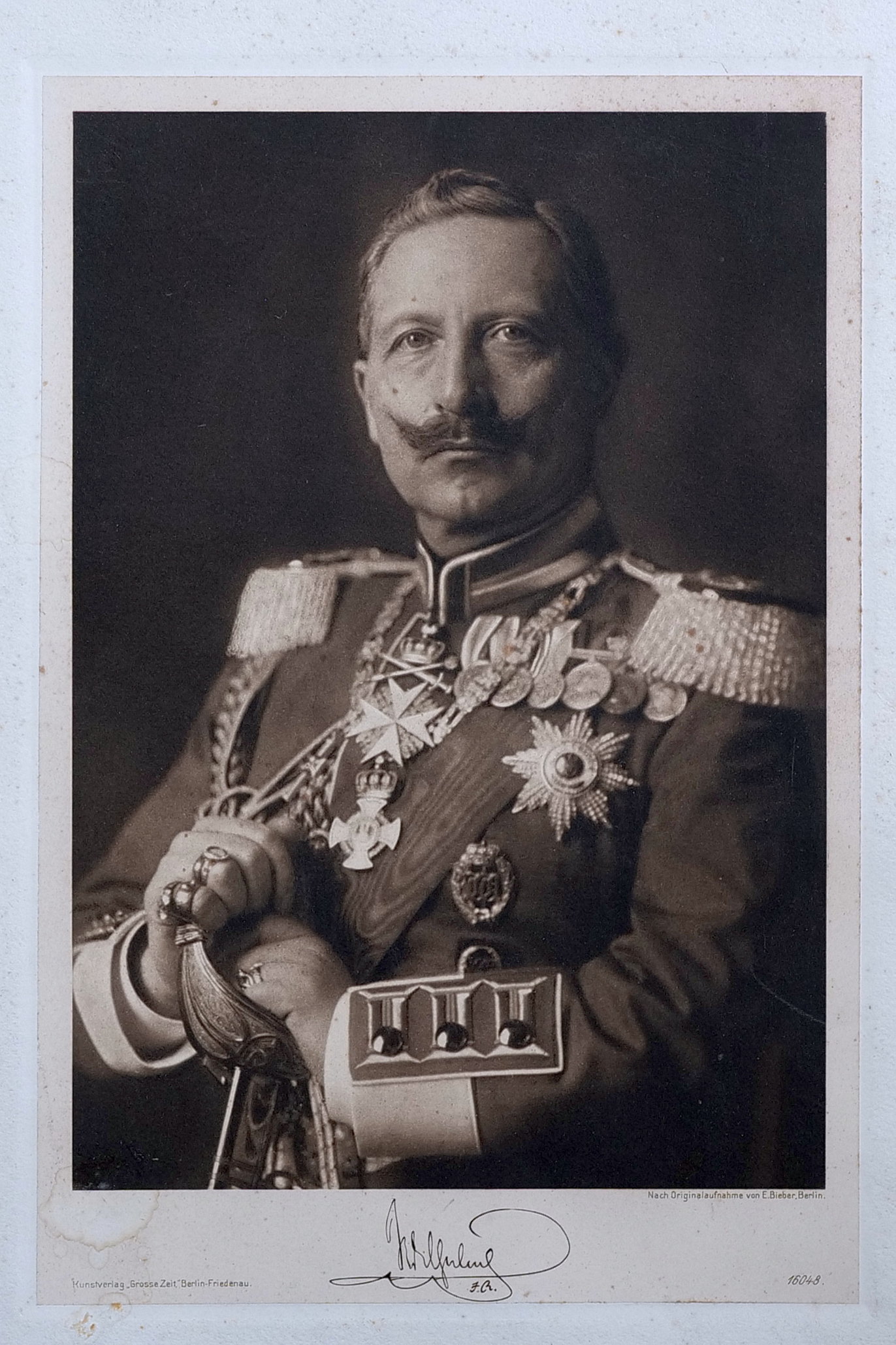 Reprint z wizerunkiem cesarza Wilhelma II